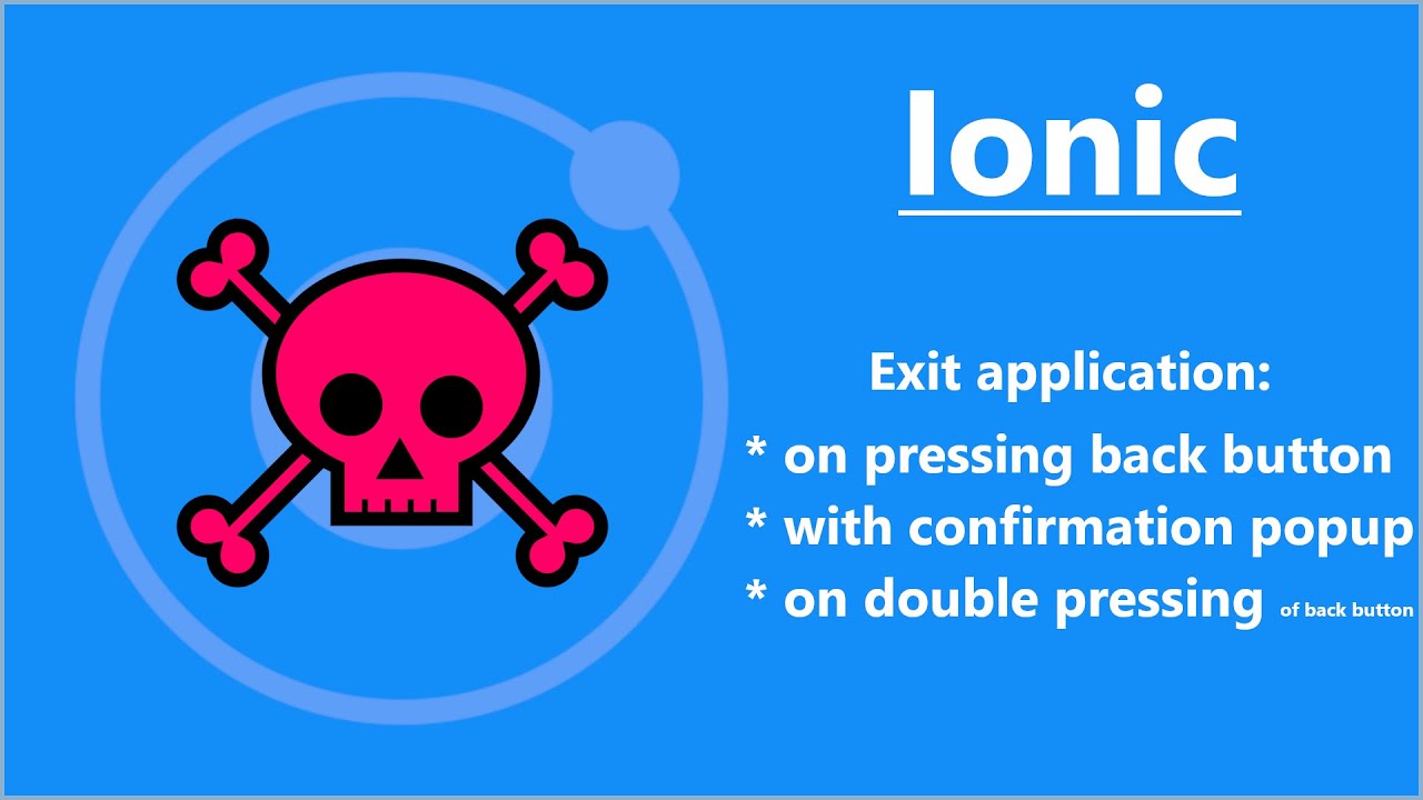 Ionic/Angular: How to exit application on pressing hardware back button