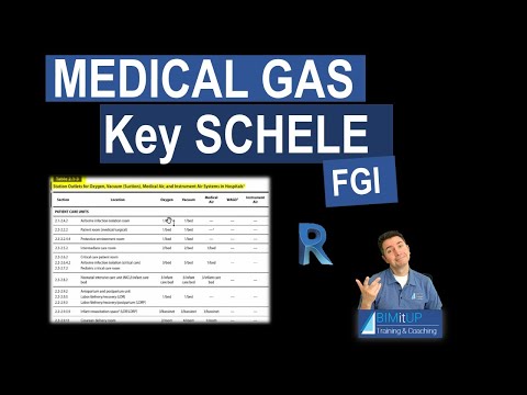 MedGas in Revit. FGI Minimum Requirements Key Schedule