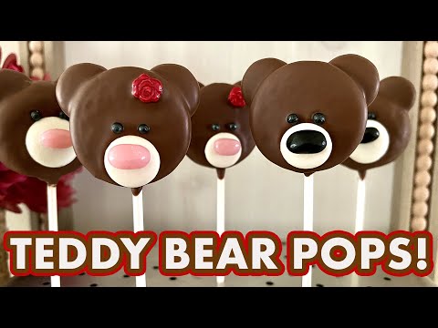 EASY TEDDY BEAR POPS! | NO BAKE POPS | FUN PARTY TREATS