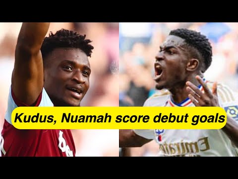 Mohammed Kudus scores late equalizer for West Ham - Ernest Nuamah scores debut goal for Lyon