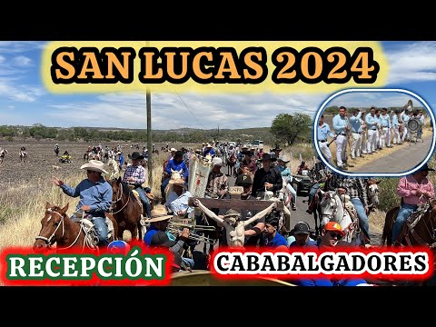 SAN LUCAS GUANAJUATO 2024 RECIBIMIENTO DE LOS CABALGADORES POR LA COMUNIDAD.