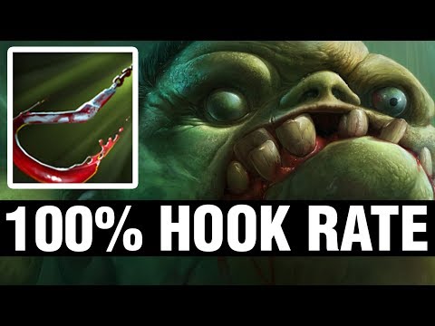 100% HOOK RATE - Levkan Plays Pudge - Dota 2