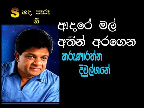 Adare Mal Athin Aragena (ආදරේ මල් අතින් අරගෙන ) Karunaratne Diyulgane
