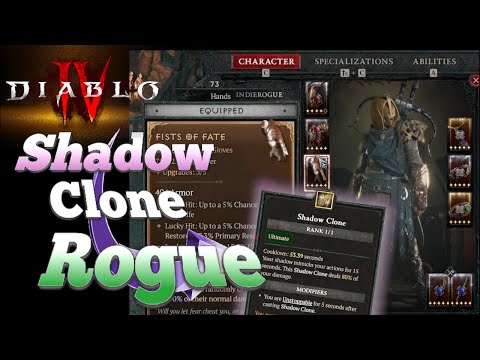 My Shadow Clone Rogue Build! | Diablo 4