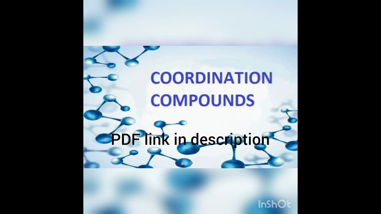 Chemistry class 12/ Coordination compounds/notes/ Link in description/ Pdf Available on telegram