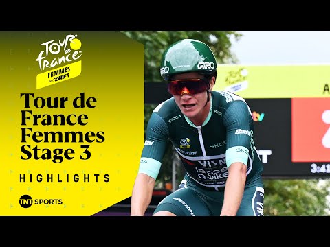 CHAOTIC RACE! 🤕 | Tour de France Femmes Stage 3 Highlights | TNT Sports Cycling