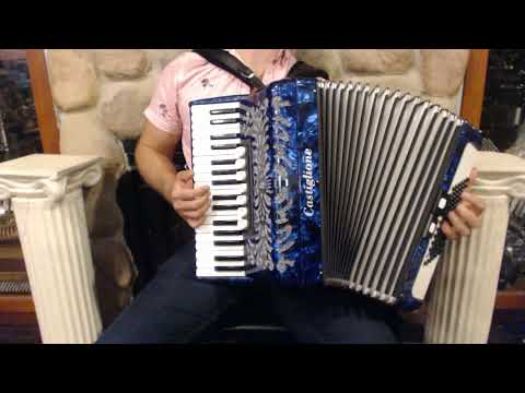 CAST3472BL - Blue Pearl Castiglione Piano Accordion LMM 34 72 $1999