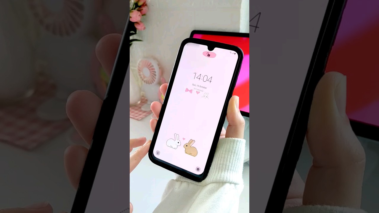 how to make your android lockscreen aesthetic 🎀 make your own simple and aesthetic live wallpaper ♡