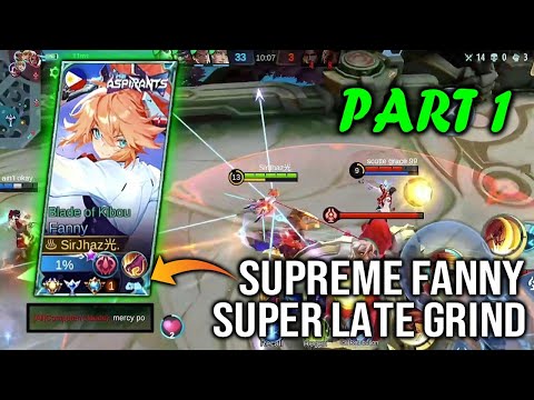 No.1 Supreme Fanny in Epic Rank | Super Late Rank Game | MLBB
