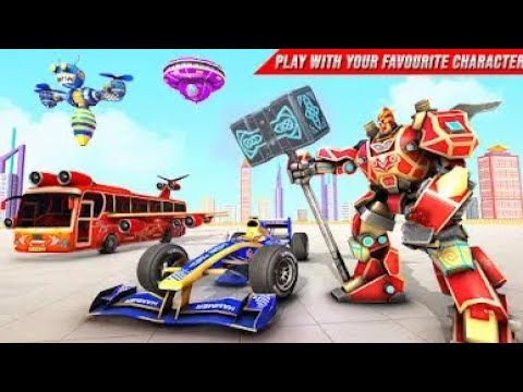 Bus Robot Formula Car Multi Robot Formula Car Flying Game#1 Android Gameplay