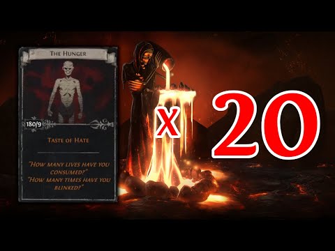 Opening 20 Sets of The Hunger - Path of Exile 3.21 - Is This Card Actually Profitable?!