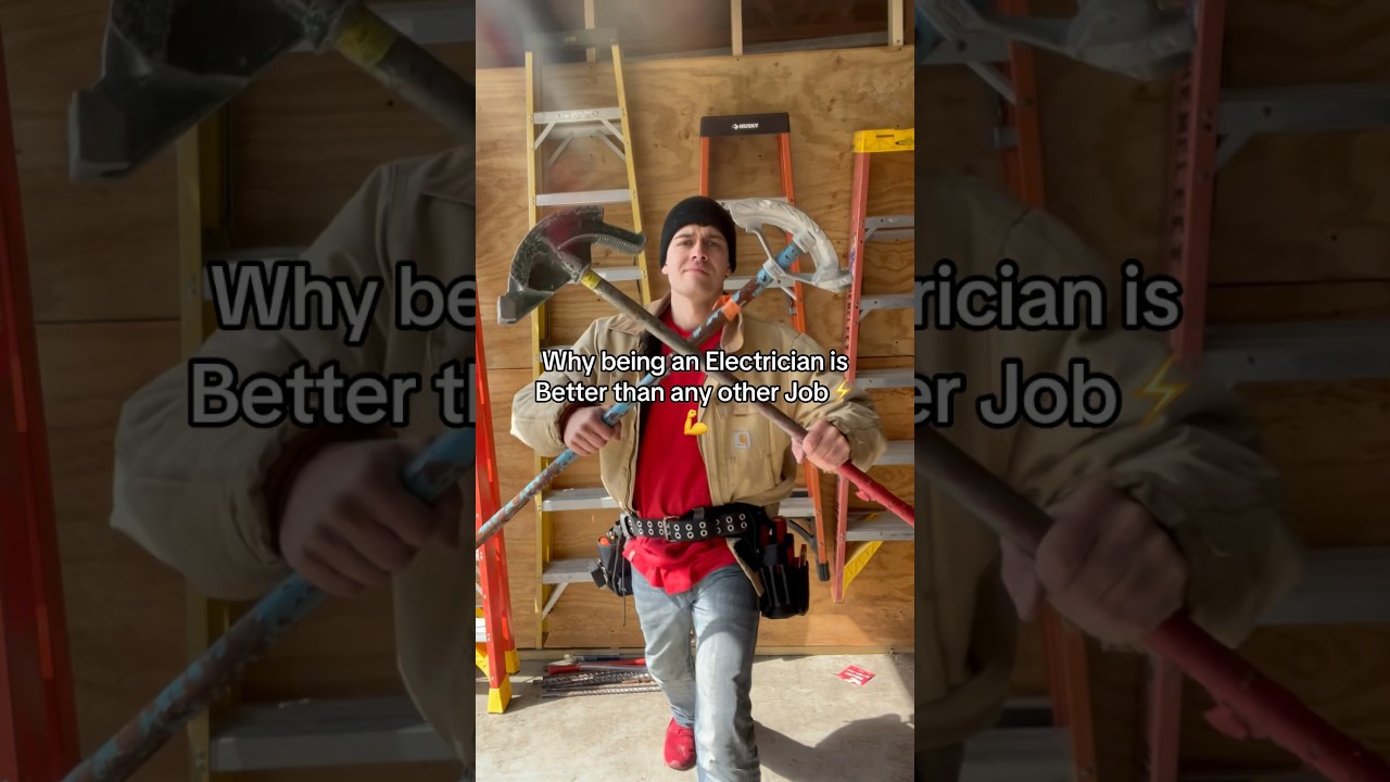 Why being an Electrician is BETTER than any other job in 2024 #electrician #bluecollar #construction