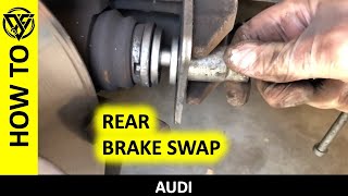 Audi A3 Rear Brake Pad Change - Caliper Windback How To