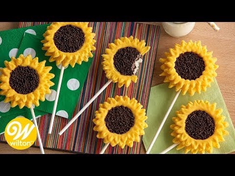 How to Make Sunflower Cookie Pops | Wilton