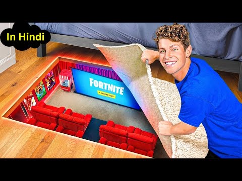 I built a secret "Movie Theater" in my room! | Ben Azelart Hindi #benazelarthindi