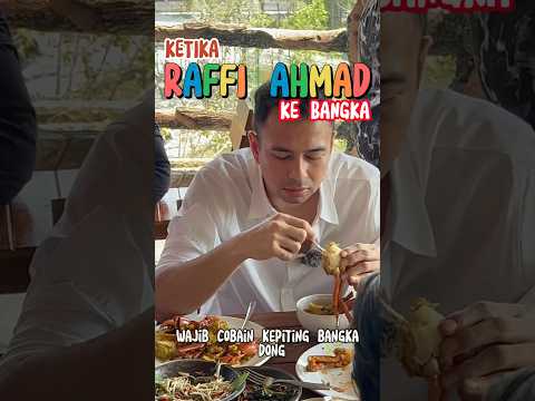 Kapan lagi bisa eksplor Bangka bareng Raffi Ahmad? 🔥 Siapkan lidahmu untuk mencicipi kuliner khasnya! 🍽️