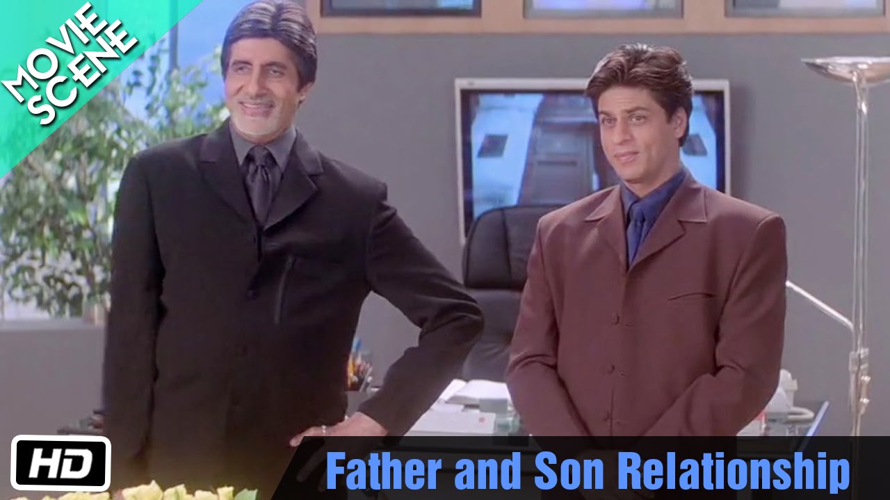 Father and Son Relationship - Movie Scene - Kabhi Khushi Kabhie Gham - Shahrukh Khan, Amitabh