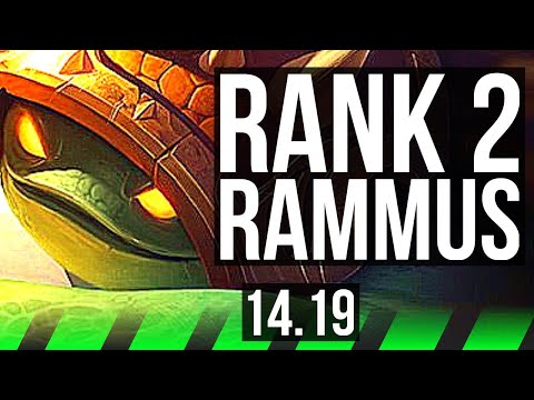 RAMMUS vs JARVAN IV (JGL) | Rank 2 Rammus, Comeback, 600+ games, 9/5/18 | BR Master | 14.19