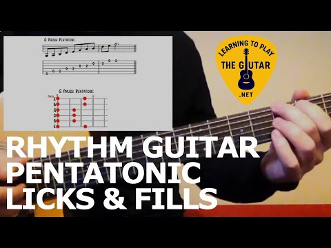 Rhythm Guitar Pentatonic Licks & Fills