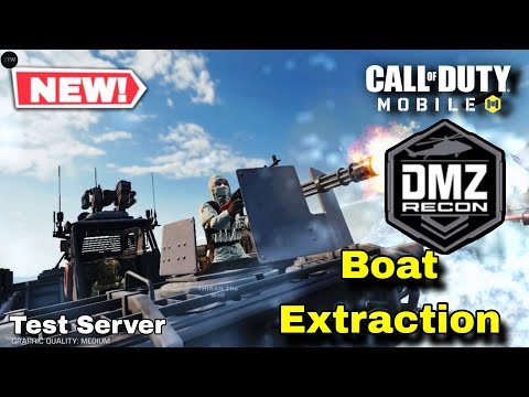 BOAT Extraction in DMZ Recon CODM | NEW DMZ Recon Full Gameplay in Cod Mobile Season 11 test server