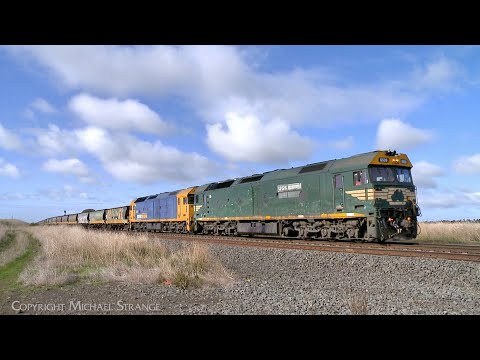 7731V Pacific National Grain Train Approaches Gheringhap (26/3/2023) - PoathTV Australian Railways
