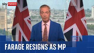 Farage quits as MP and will stand in Clacton by-election