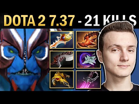 Nightstalker Gameplay Miracle with 21 Kills and Khanda - Dota 2 7.38