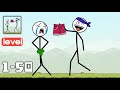 Satisdom Gameplay Walkthrough All Levels 1 50 Funny Stickman Brain Puzzle Game