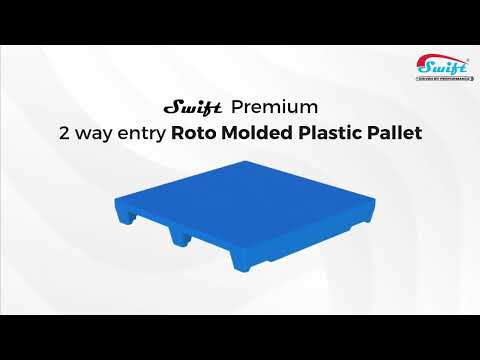 2 Way Side Edge Industrial Plastic Pallet 1200x1200x150 mm