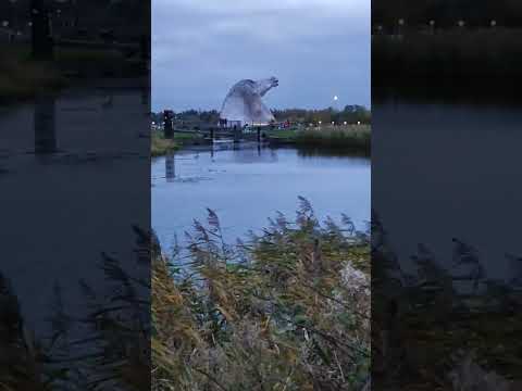 , title : 'The Kelpies: The Biggest Horses In The World Scotland Part One #travel #wow #beautiful'