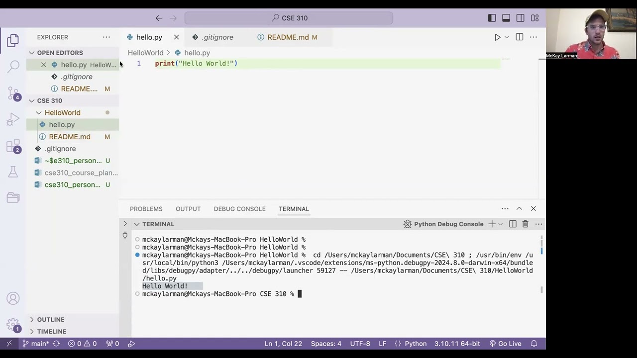 Hello World Github demonstration