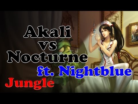 Nightblue - Akali vs Nocturne (Doomtrobo) - Jungle - Challenger I