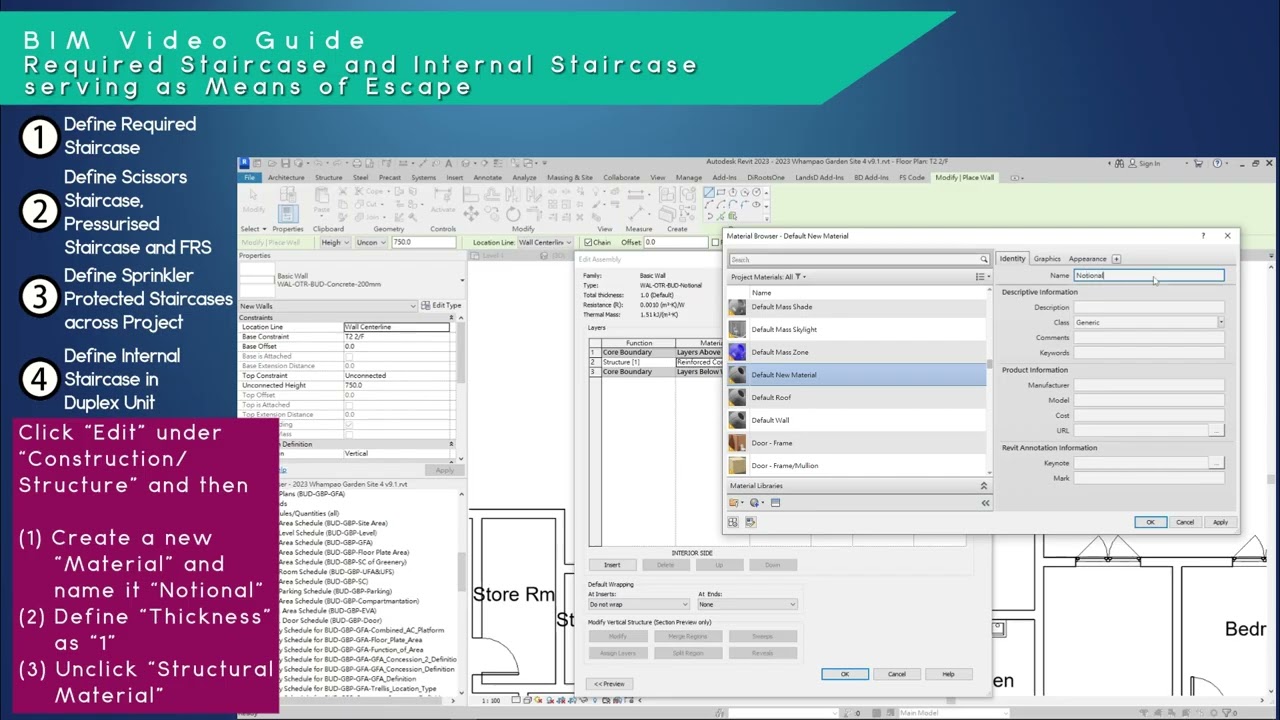 Required Staircase and Internal Staircase serving as means of escape