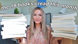 the 18 books I read in August!