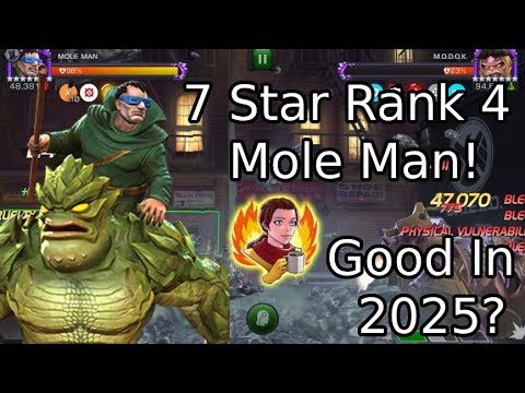 7 Star Rank 4 Mole Man Gameplay! Does He Still Hold Up? | Marvel Contest Of Champions