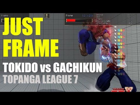 Just Frame Analysis! - TOPANGA LEAGUE 7 - Tokido (Akuma) vs Gachikun (Rashid)