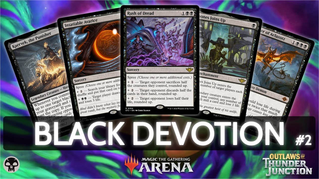 ⚫ Mono Black Devotion, part 2 | MTG Arena | Explorer | BO3 | Outlaws of Thunder Junction