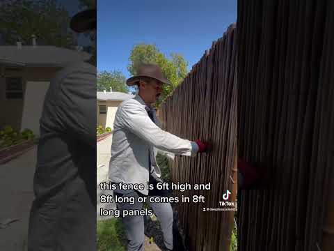 Bamboo privacy screen. This worked great just to cover up an unsightly chain link fence