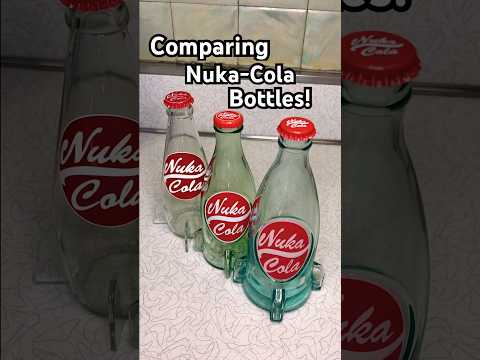 COMPARING NUKA-COLA GLASS BOTTLES: Fan Made vs Bootleg vs Official!!