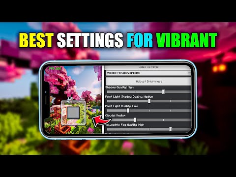 Best Settings for Vibrant Visuals Shader in Minecraft PE/Bedrock! (Lag-Free & Realistic)