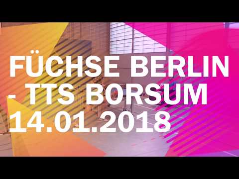 Füchse Berlin vs. TTS Borsum | So. 14.01.2018 | Regionalliga Nord 2017/2018