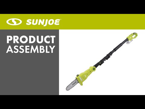 24V-PS8 - Sun Joe 8-Inch IONMAX Cordless Telescoping Pole Chainsaw - Assembly Video