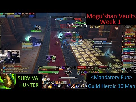 H MSV 10 man Day 1! - Stone Guard + Feng - Survival Hunter PoV - Week 1 MoP Phase 1 - 7-31-25