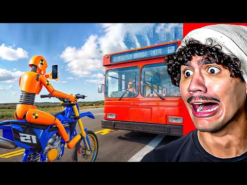Reagindo a ACIDENTES REALISTAS por MEXER NO CELULAR enquanto dirige! (BeamNG Drive)