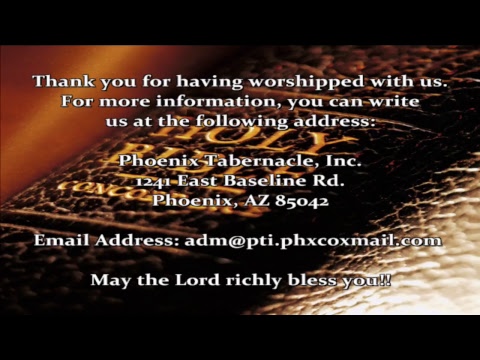 2018-0819 PM Deliverance Service - Bro. Alfredo Moreno