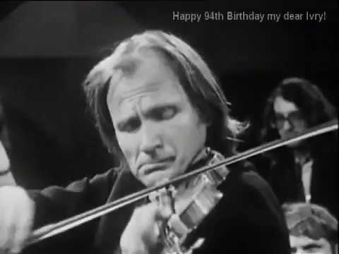 Ivry Gitlis talks and Plays