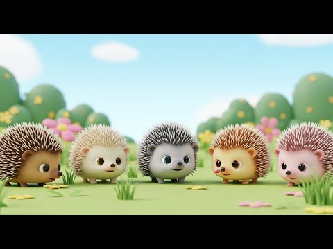 Five Little Hedgehogs Snuffle Snuffle Snuffle | Garden Animal Song & Counting Rhyme
