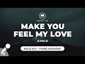 Make You Feel My Love - Adele (Male Key - Piano Karaoke)