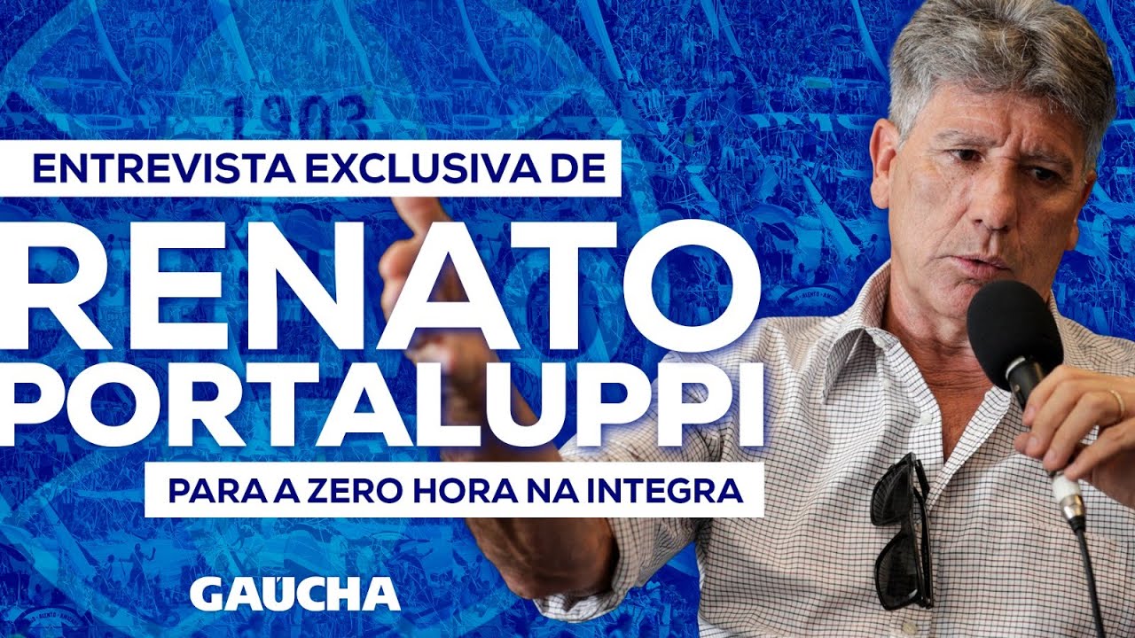 Permanência, futuro e 800 jogos pelo Grêmio: a entrevista completa de Renato Portaluppi a Zero Hora