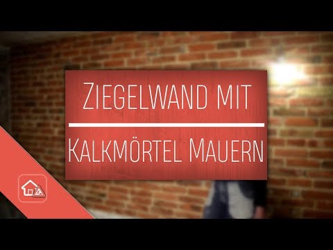 Vorsatzwand Sichtmauerwerk aus antiken Ziegeln bauen und verfugen 🛠 Heimwerker SPEZIAL